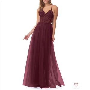 Brand: Azazie Color: Cabernet. Size: about a 6.